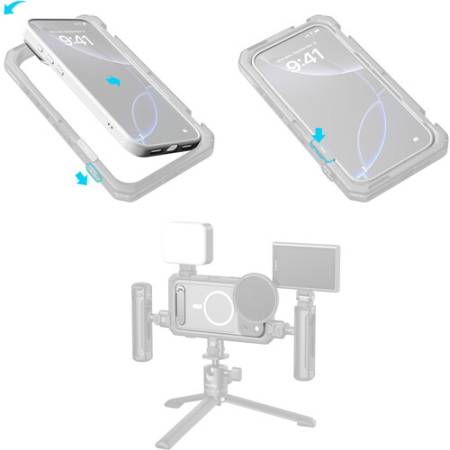 SmallRig 5550 FilMov - case/etui foto-video z płytkami obiektywu do iPhone 17 Pro, biały